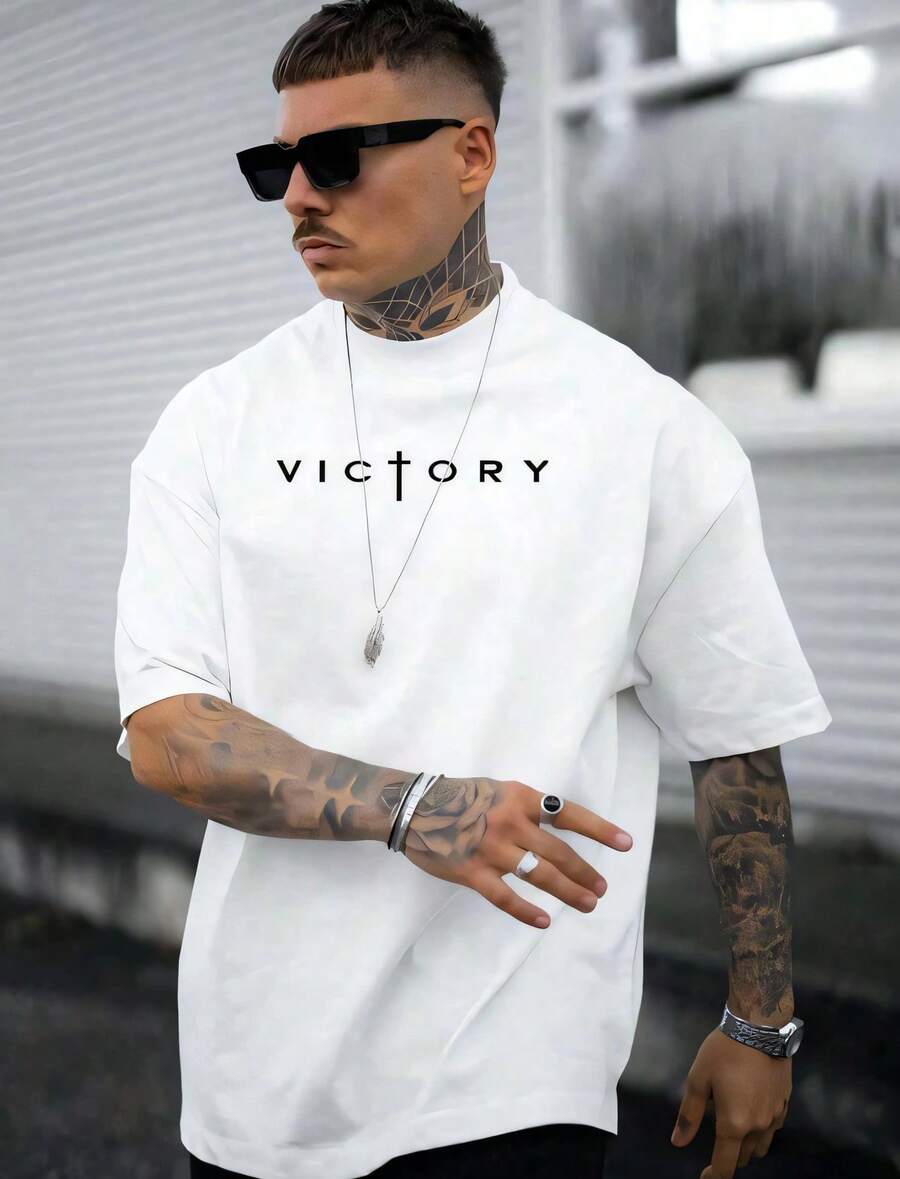 Crossfit Victory - 1 pieza Camiseta Negra para Hombre