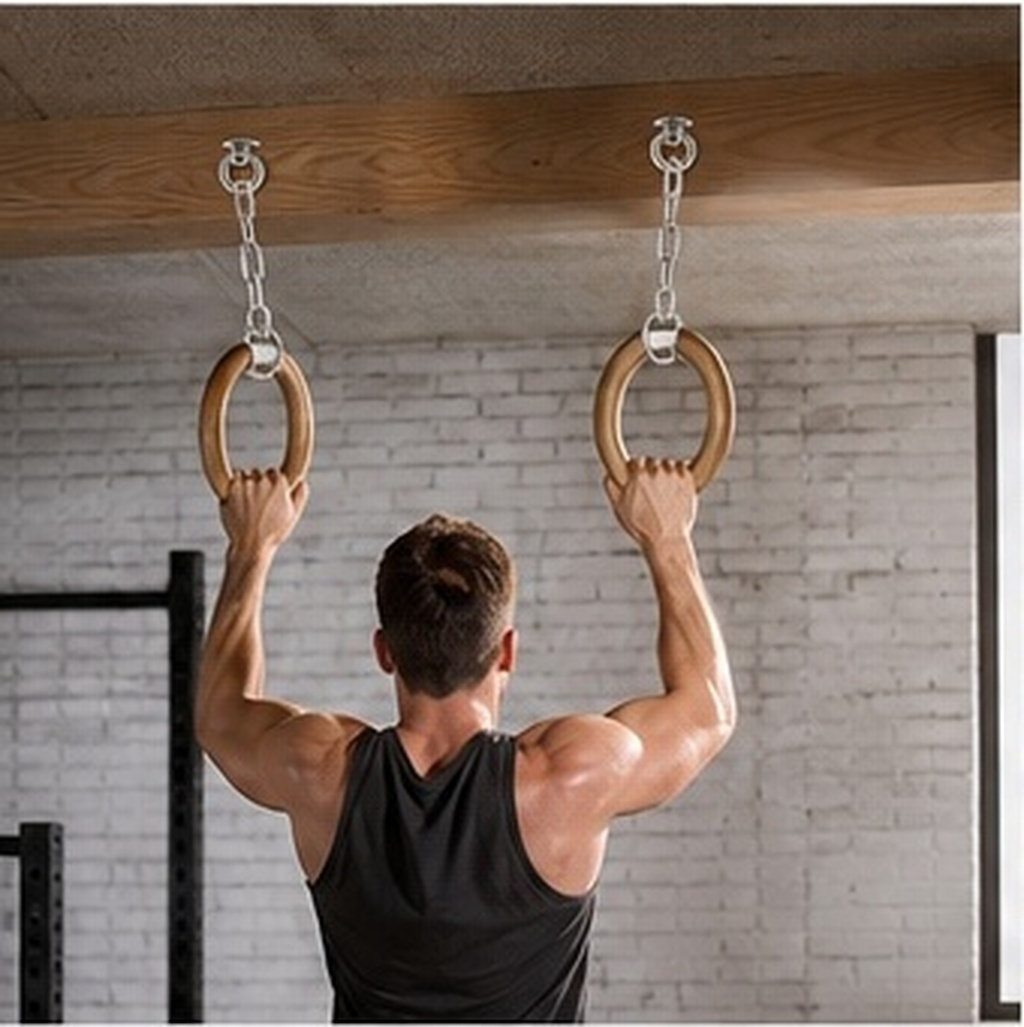 Gymnastic Ring - 2 ganchos para techo suspendido, con