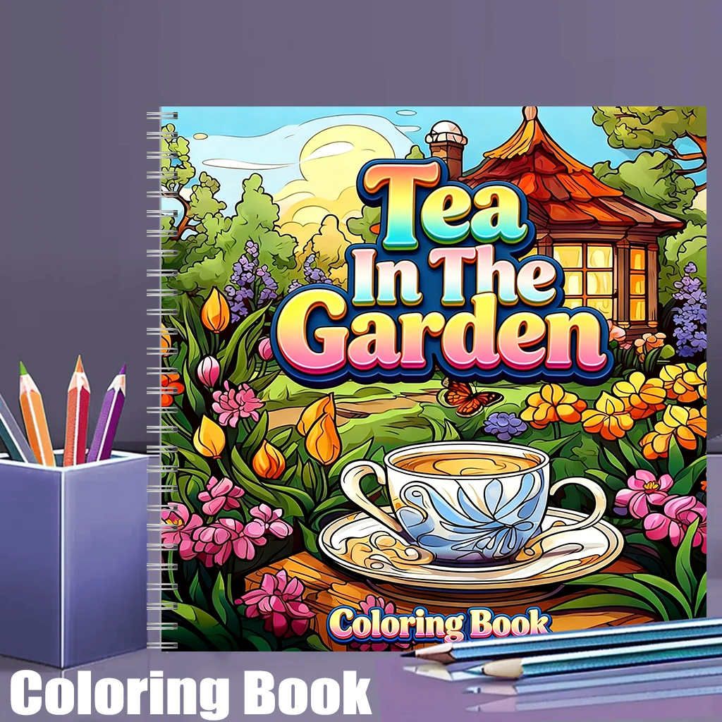 Chalk Bag - Libro para colorear Tea In The