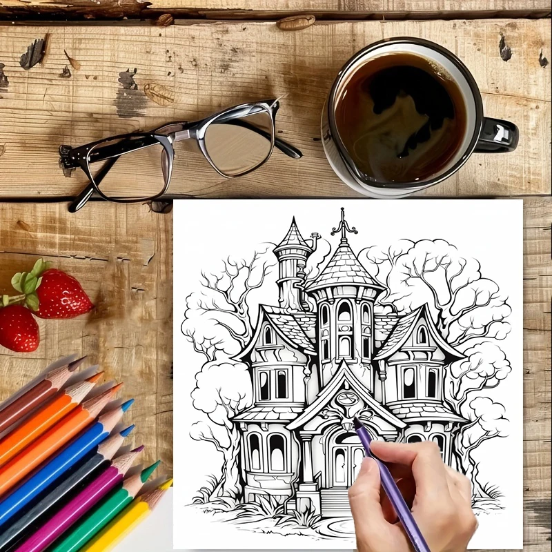 Libro de Colorear de Casas Enc - Chalk Bag reseña y precio