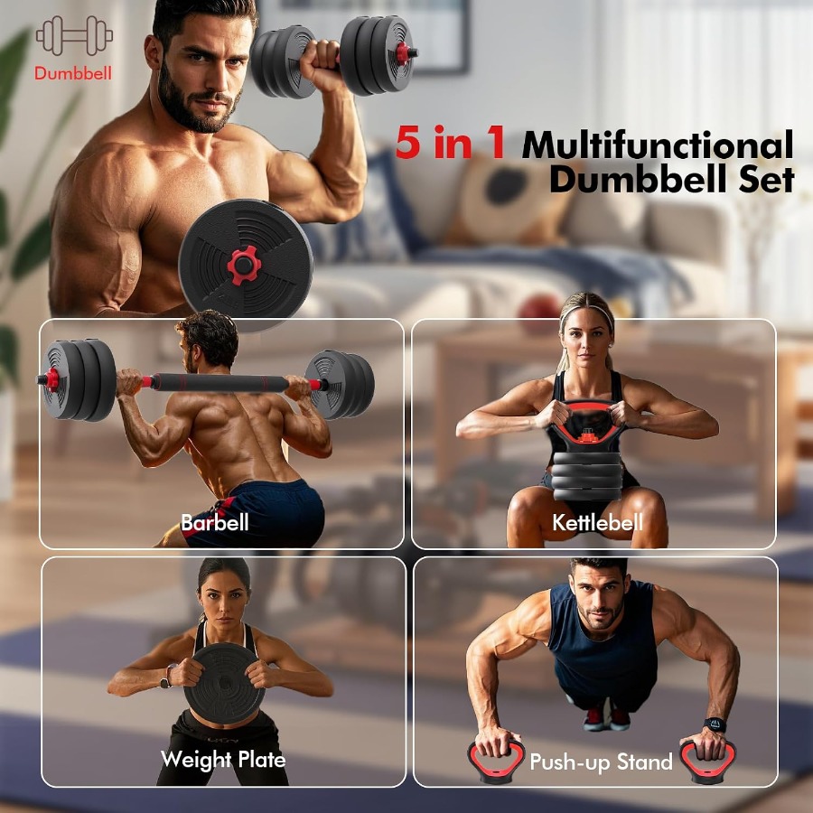 Juego de mancuernas ajustables - Kettlebell reseña y precio