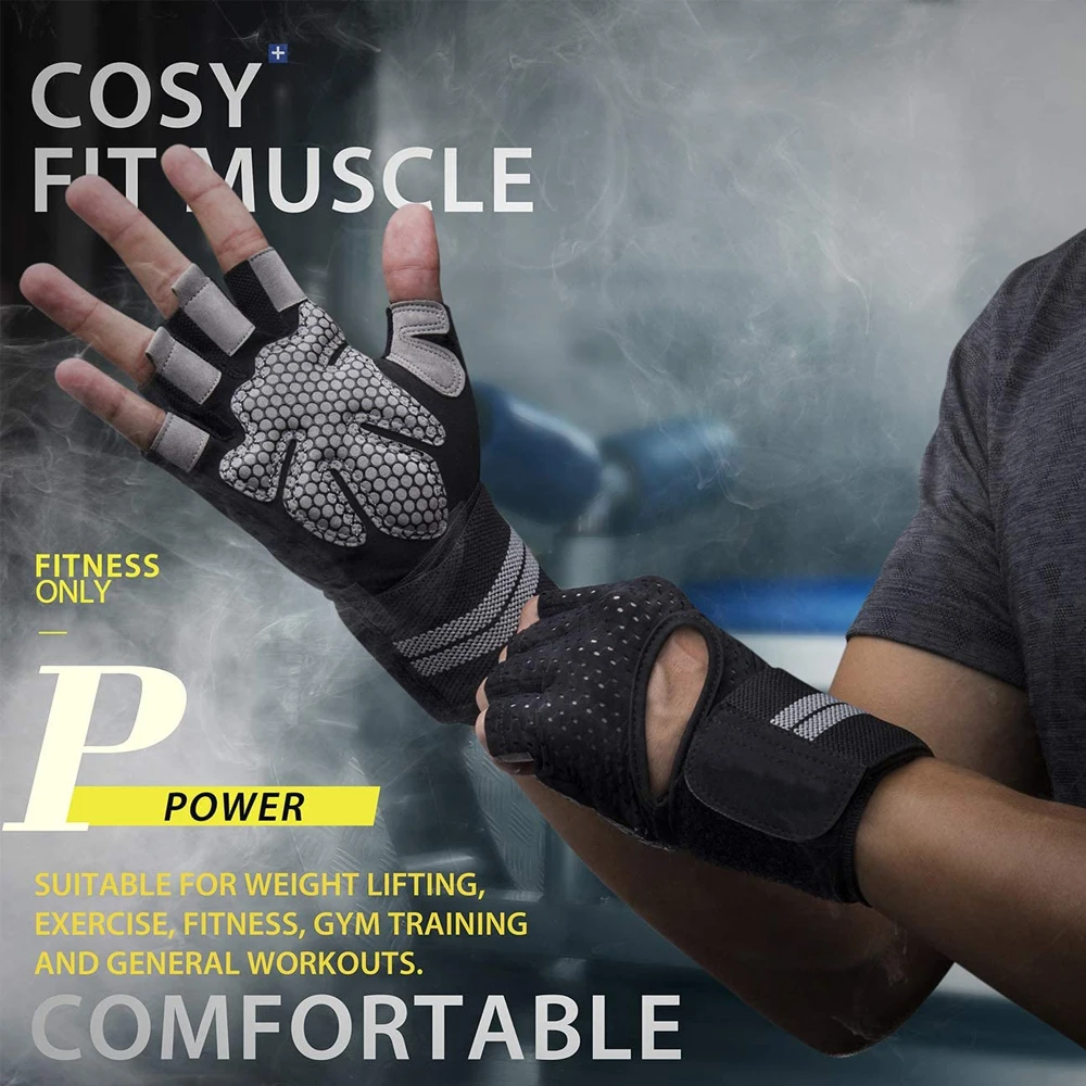 1 par de guantes de gimnasio d - Weightlifting Gloves reseña y precio
